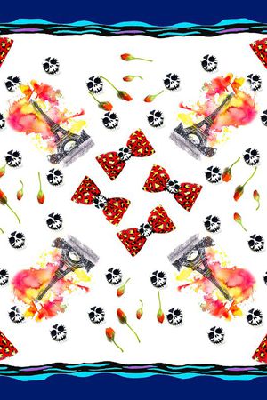 小方巾印花华亿平台图片