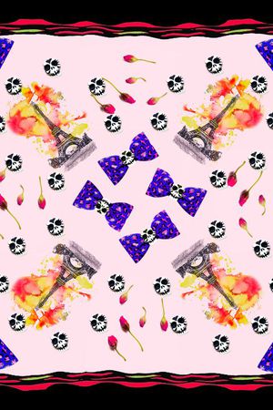 小方巾印花华亿平台图片