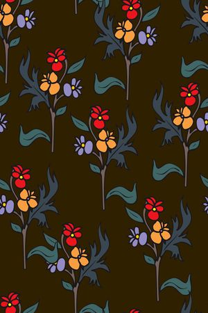 抽象手绘花卉印花印花华亿平台图片