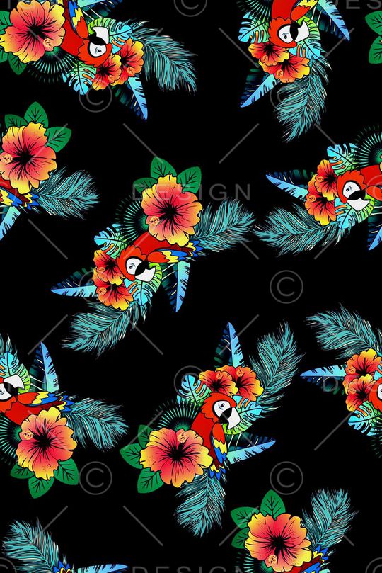 抽象手绘花卉印花印花华亿平台图片