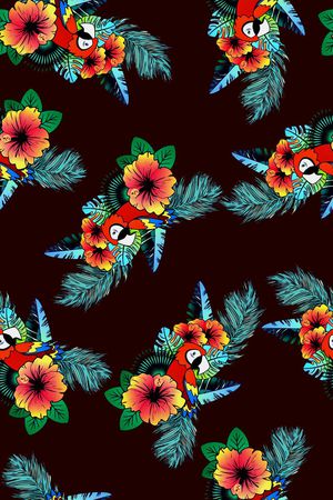 抽象手绘花卉印花印花华亿平台图片