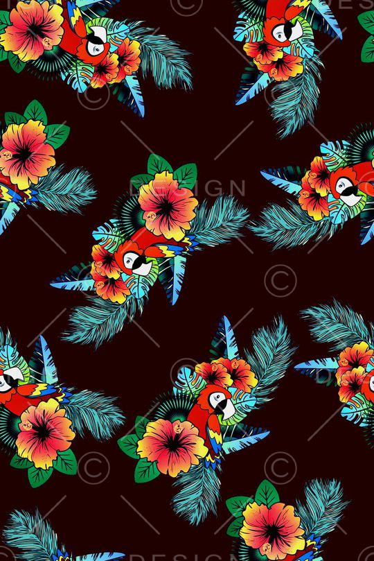 抽象手绘花卉印花印花华亿平台图片