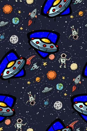 航天元素印花华亿平台图片