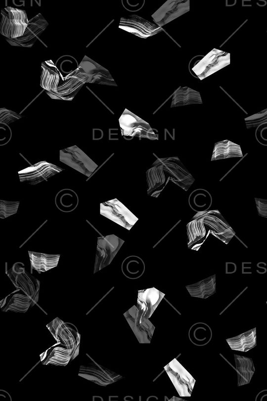 几何拼块印花华亿平台图片