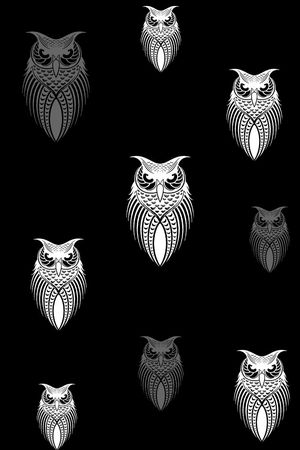 猫头鹰印花华亿平台图片