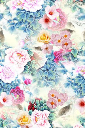 中国风印花华亿平台图片