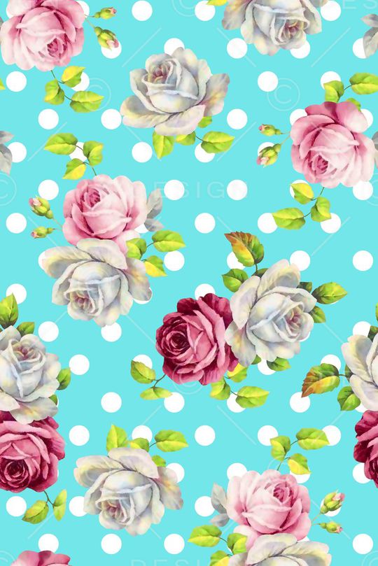 抽象手绘满版花卉印花华亿平台图片