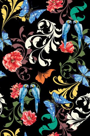 花卉印花华亿平台图片