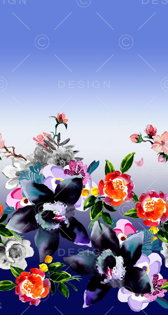 水彩印花华亿平台图片