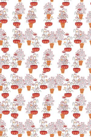 清新浪漫花卉印花华亿平台图片