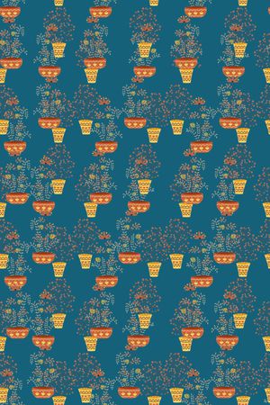 清新浪漫花卉印花华亿平台图片