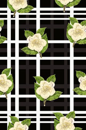 格子印花华亿平台图片