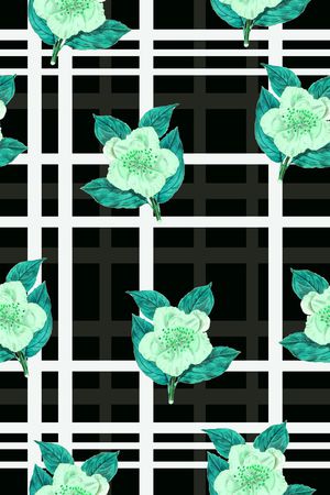 格子印花华亿平台图片