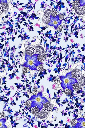 小碎花印花华亿平台图片