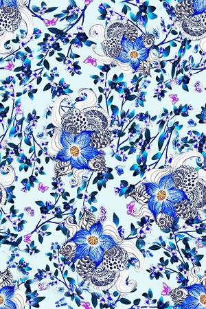 小碎花印花华亿平台图片