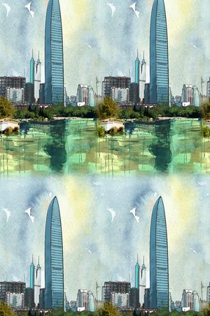 建筑印花华亿平台图片