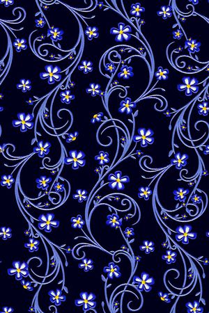 抽象花卉兰花刺绣花卉印花华亿平台图片