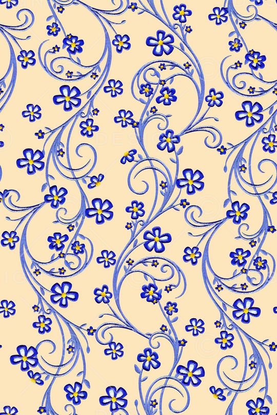 抽象花卉兰花刺绣花卉印花华亿平台图片