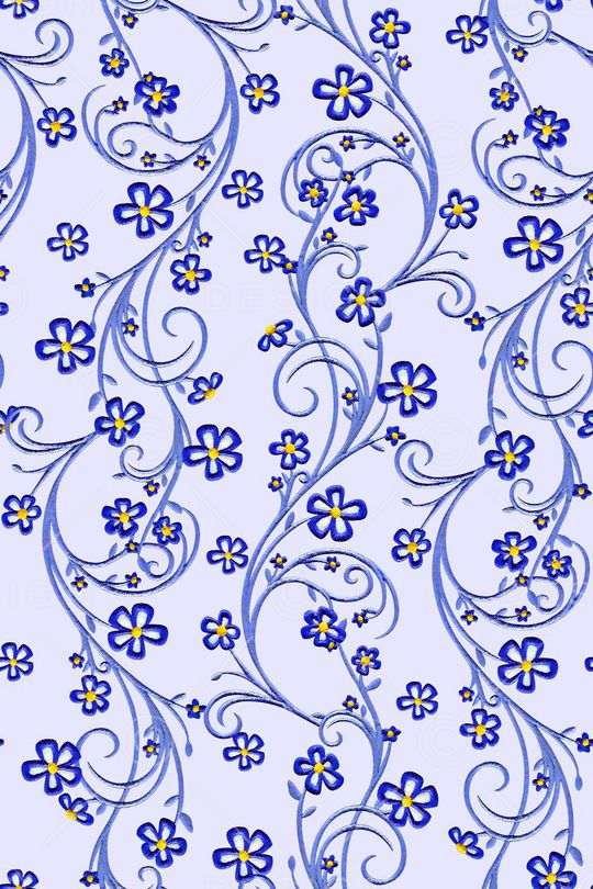 抽象花卉兰花刺绣花卉印花华亿平台图片