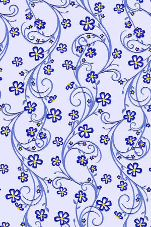 抽象花卉兰花刺绣花卉印花华亿平台图片