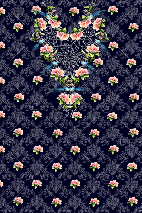 花卉水彩花刺绣花印花华亿平台图片