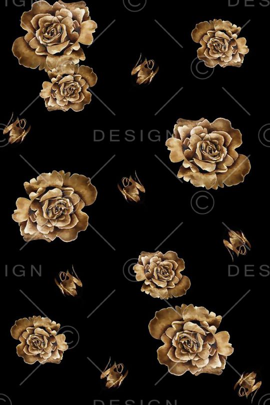 花卉水彩花卉手绘花印花华亿平台图片