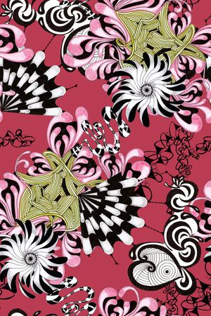 抽象印花华亿平台图片