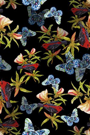 青蓝雅韵系列印花华亿平台图片