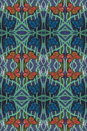 青蓝雅韵系列印花华亿平台图片