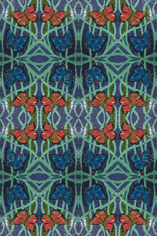 青蓝雅韵系列印花华亿平台图片