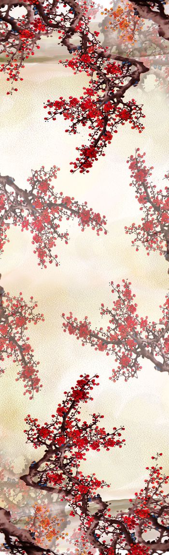 梅花印花华亿平台图片