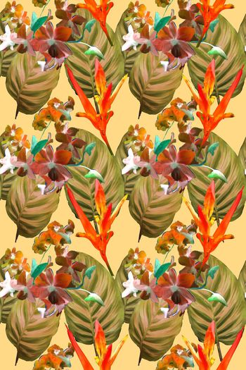 兰花印花华亿平台图片