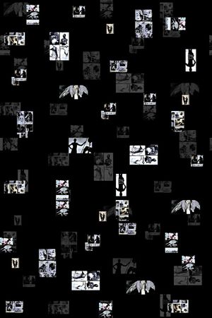 抽象人物剪影趣味男装印花华亿平台图片