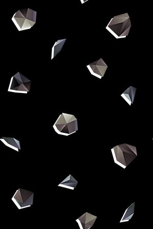 抽象几何多边形印花华亿平台图片