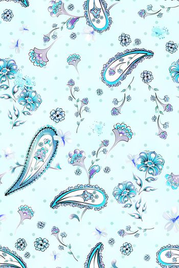 712737-波点佩斯利花卉组合1-2