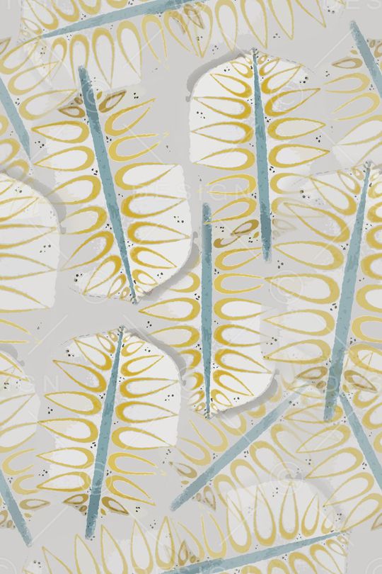 树叶意向印花华亿平台图片