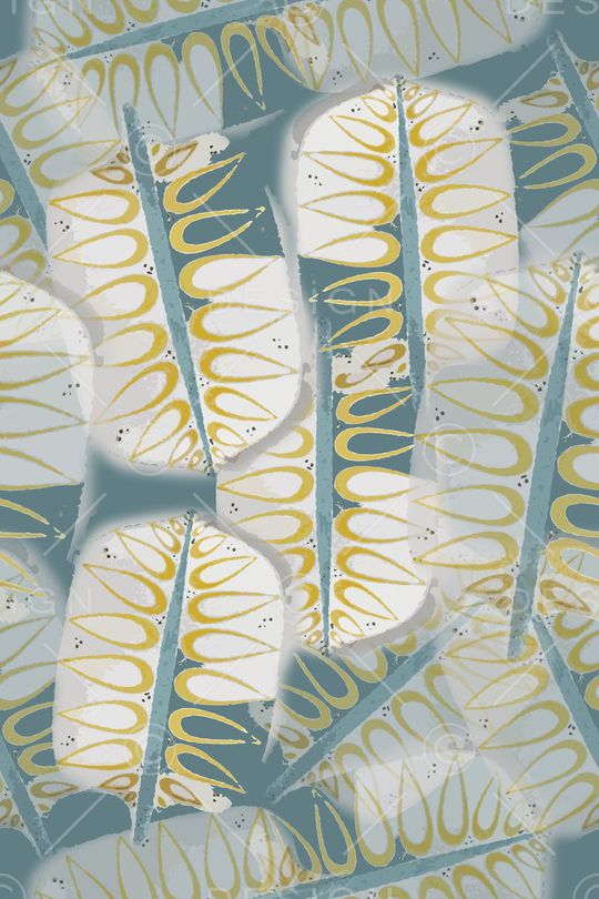 树叶意向印花华亿平台图片