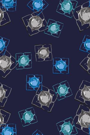 青蓝雅韵系列印花华亿平台图片