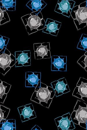 青蓝雅韵系列印花华亿平台图片