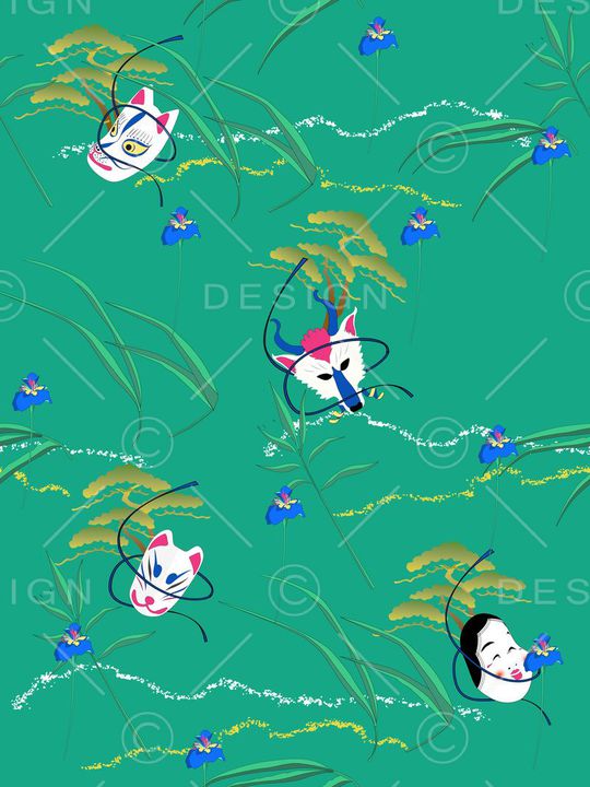 植物印花华亿平台图片