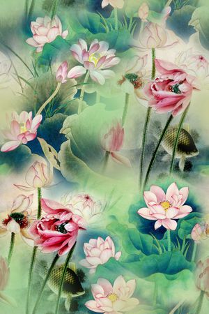 中国风印花华亿平台图片