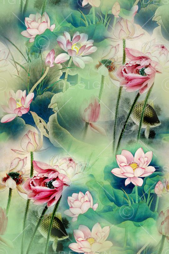 中国风印花华亿平台图片