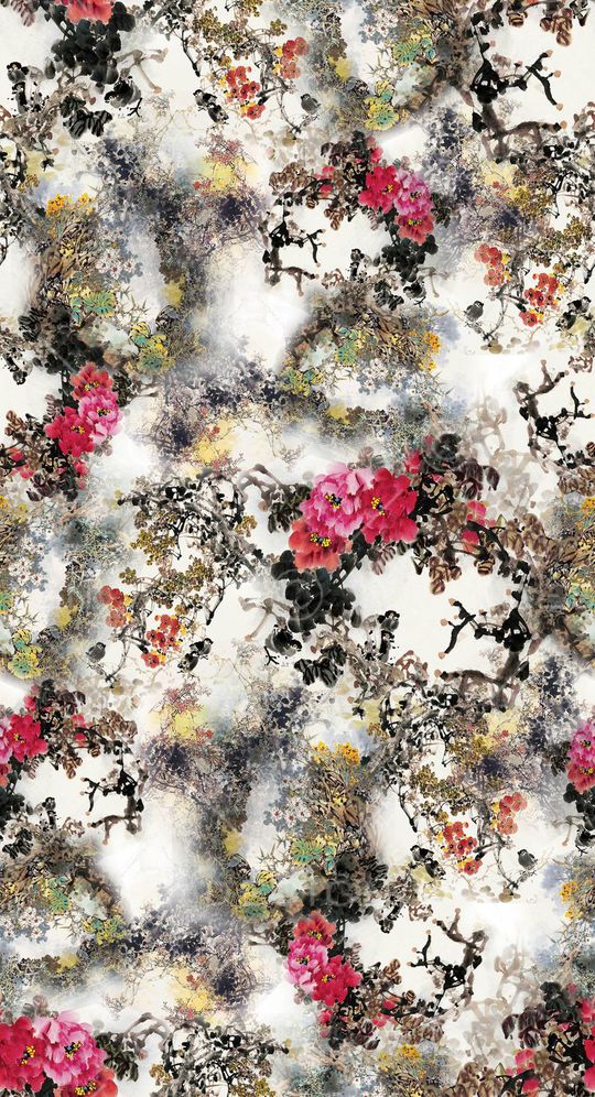 抽象印花华亿平台图片