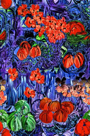 抽象印花华亿平台图片