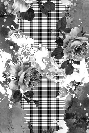 格子印花华亿平台图片