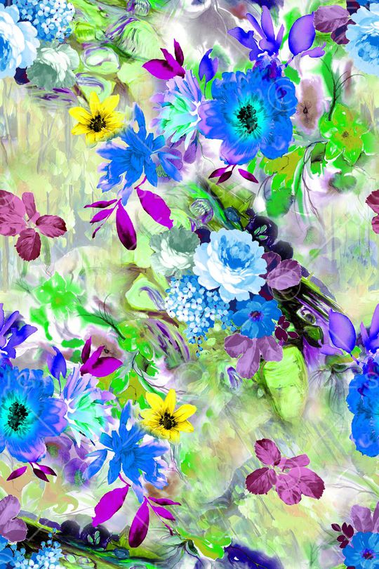 水彩风格印花华亿平台图片