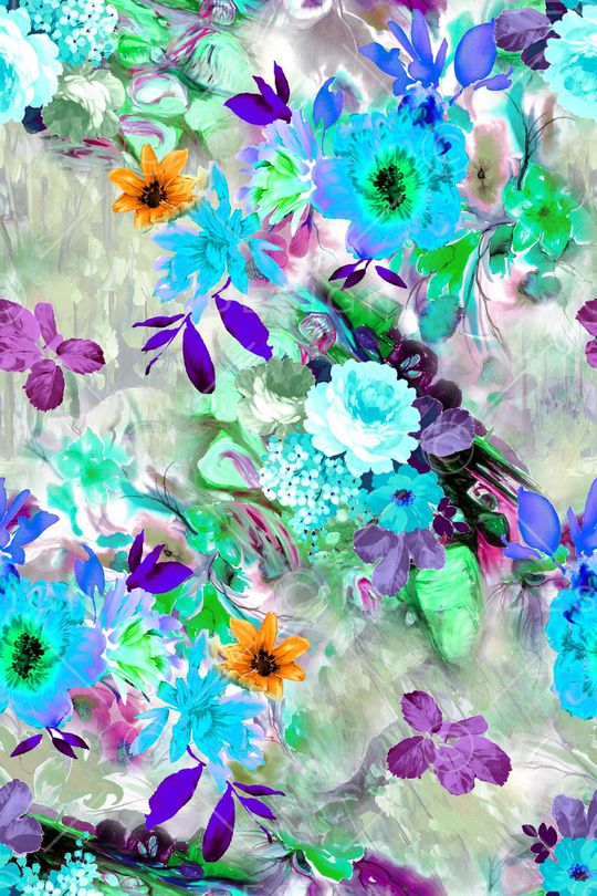 水彩风格印花华亿平台图片