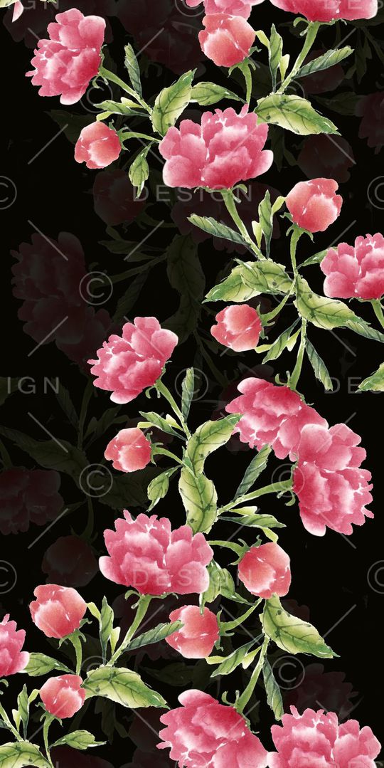 牡丹印花华亿平台图片