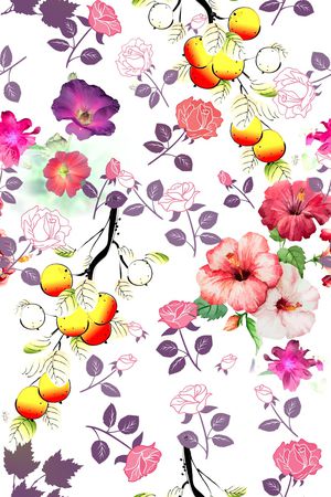 乱花印花华亿平台图片