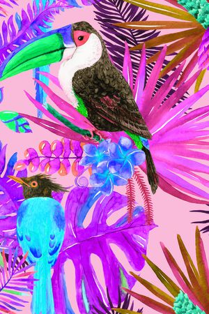 tropical印花华亿平台图片